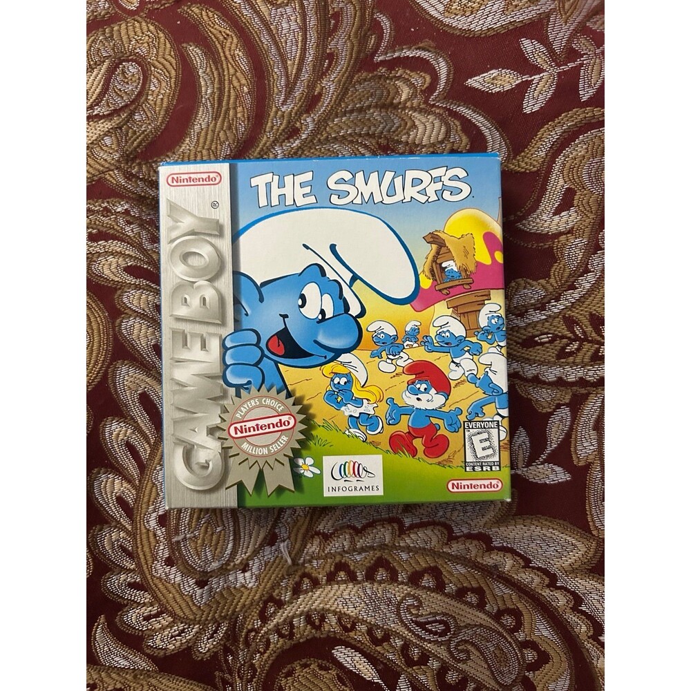 ⁠The Smurfs Nintendo Game Boy CIB Complete in Box Vintage DMG Player's Choice⁠